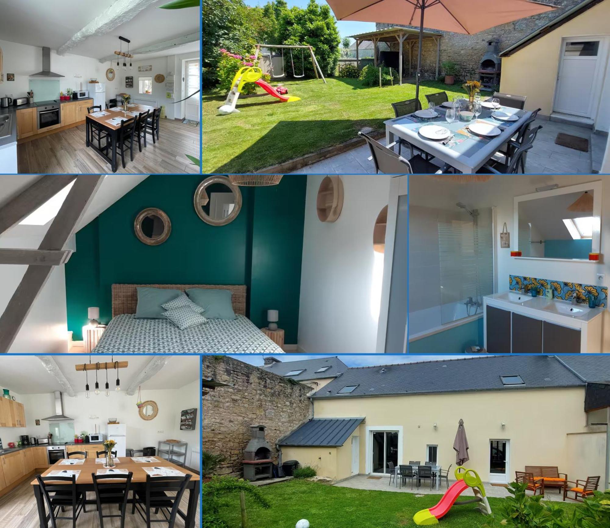 Maison avec jardin, près plages du débarquement, table ping pong, à 800 m d' Omaha beach adaptée jeunes enfants Vierville-sur-Mer Esterno foto